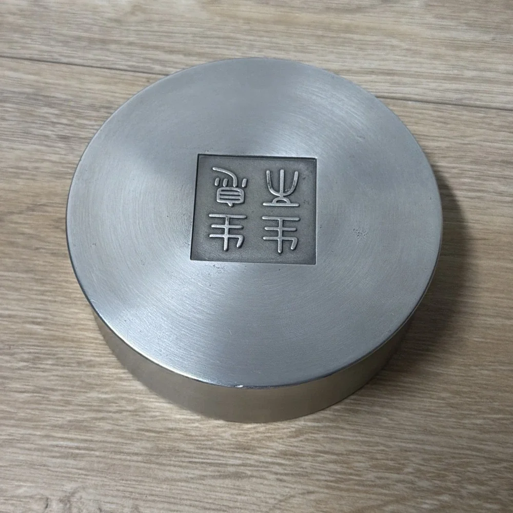 Royal Selangor Five Elements Pewter Tea Coffee Caddy Freeman Lau Double Lid